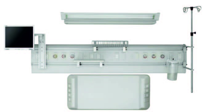 Консоль горизонтальная настенная Длина: 150 см, высота 81 см, глубина 20,6 см Код товара A-BHU-ES-60-DIN-2A