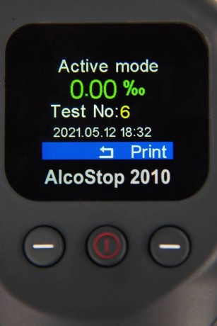 Алкотестер Alcostop 2010 с сертификатом о поверке