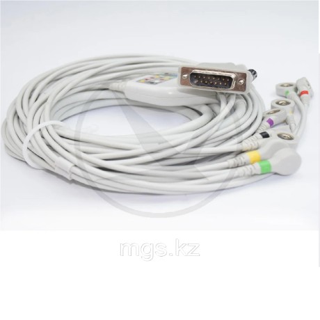 Кабель ЭКГ (Philips, IEC, Snap). Арт. 018SCI