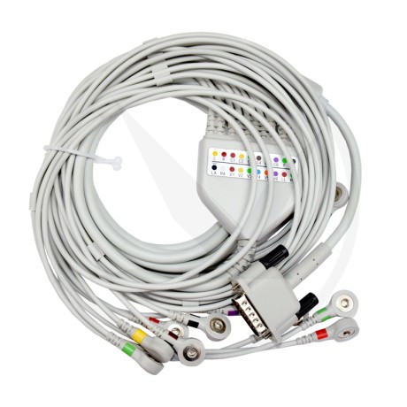 Кабель ЭКГ (Philips, IEC, Snap). Арт. 018SCI