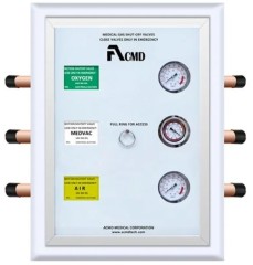 Контрольно-отключающее устройство (КОУ) с манометром на 3 газа