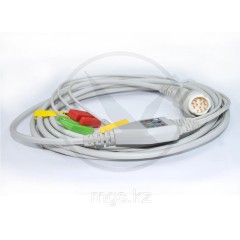 Кабель ЭКГ монитора Philips (3 отв., IEC, Snap) 023C3I