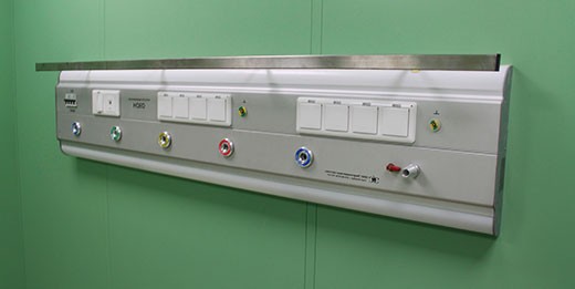 Консоль с настенным креплением МК-НД-1600 с пятью газовыми клапанами