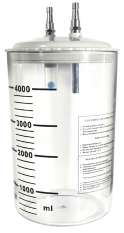 Бутыль сборная для вакуумной аспирации автоклавируемая, 4 литра