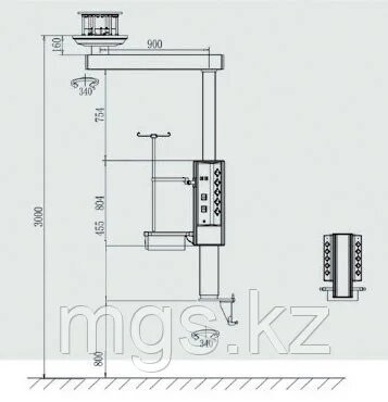 Анестезиологическая потолочная консоль одноплечевая мод. TPF- A