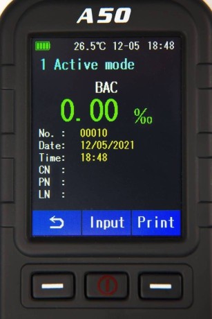 Алкотестер AlcoEasy A50 с сертификатом о поверке