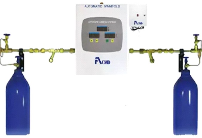 Газовая рампа с автоматическим цифровым манифолдом на 2 (1+1) баллона