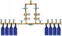 Газовая рампа на 8 (4+4) баллона